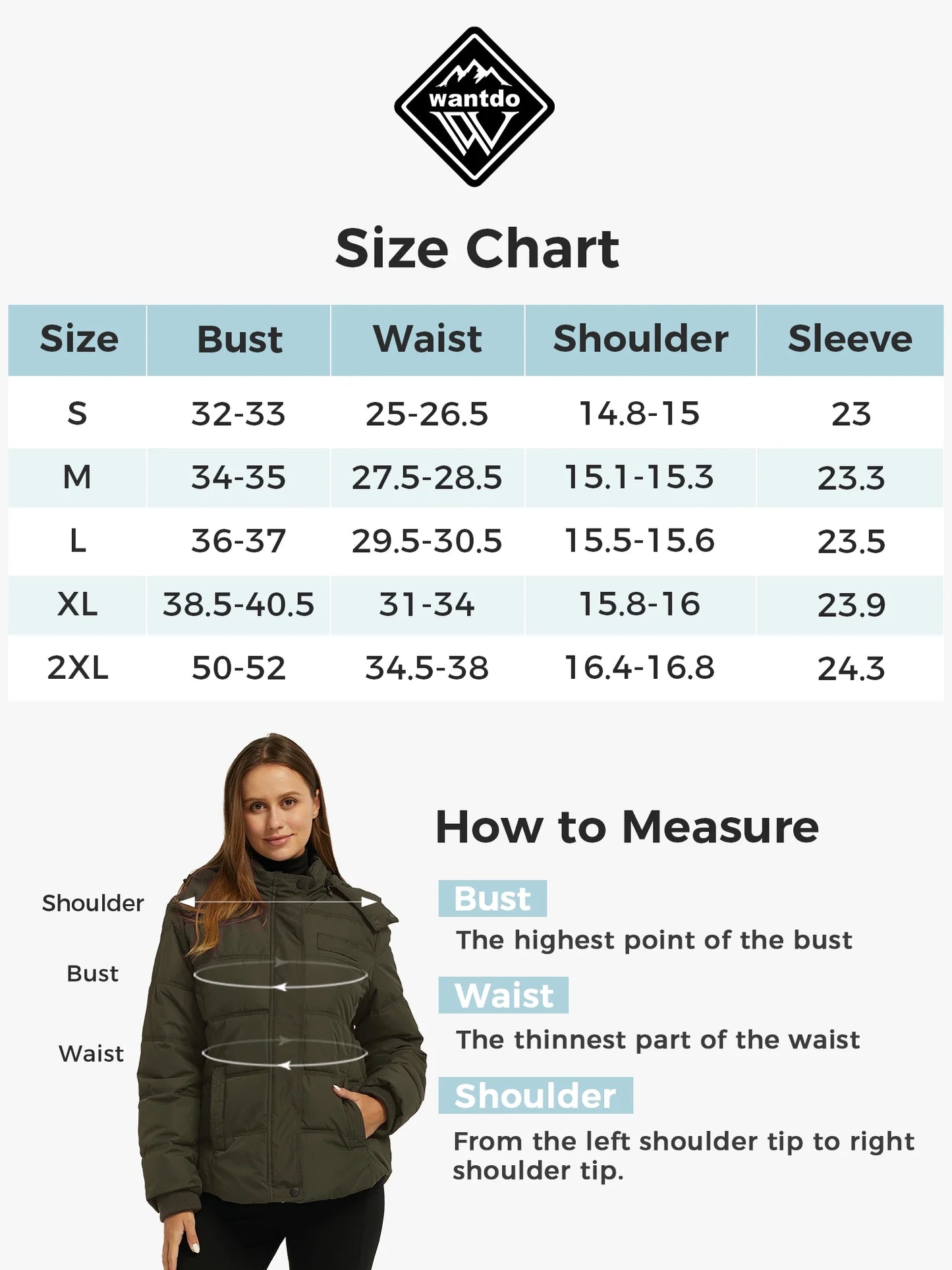 Women'S Recycled Winter Jacket Waterproof Winter Coat Fleece Parka Jacket Army Green S